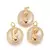 DIJE VIRGEN NIÑA STRASS BASE NACARADA DORADO BAÑADO EN ZIRCONIA (UNIDAD) - Novara Store