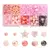KIT ARMAR CUENTAS ESFERAS CORAZON ESTRELLA MOSTACILLA ROSAS - comprar online