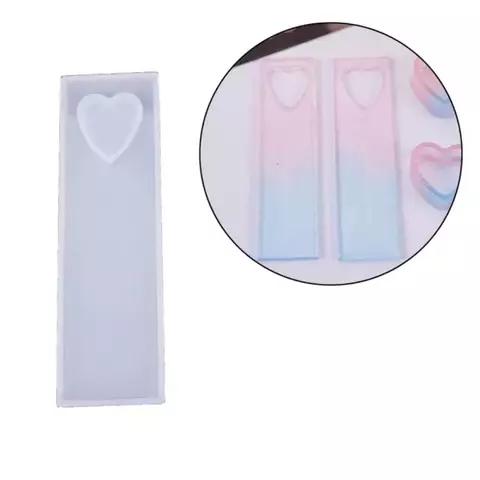 MOLDE SILICONA SEÑALADOR CORAZON 9 X 2,5 CM - comprar online
