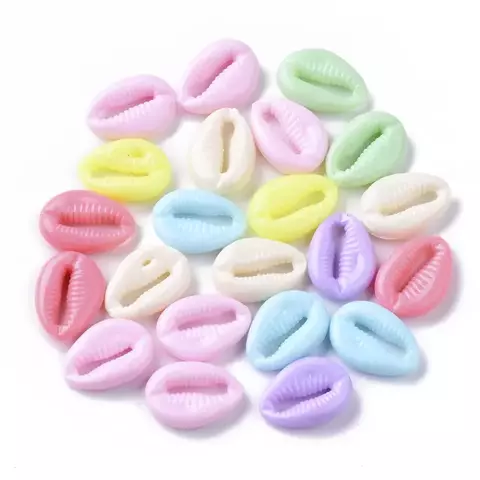 CUENTAS CARACOL MULTICOLOR PASTEL X 25 GR X 50 U APROX - comprar online