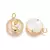 DIJE VIRGEN NIÑA STRASS BASE NACARADA DORADO BAÑADO EN ZIRCONIA (UNIDAD) - comprar online