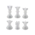 MOLDE SILICONA SET 6 PIEZAS AJEDREZ 3D INDIVIDUALES - comprar online