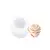 MOLDE SILICONA FLOR ROSA REDONDA 3D CHICA