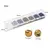 KIT RECTANGULAR MOSTACILLAS 7 COLORES BLANCO NEGRO DORADO en internet