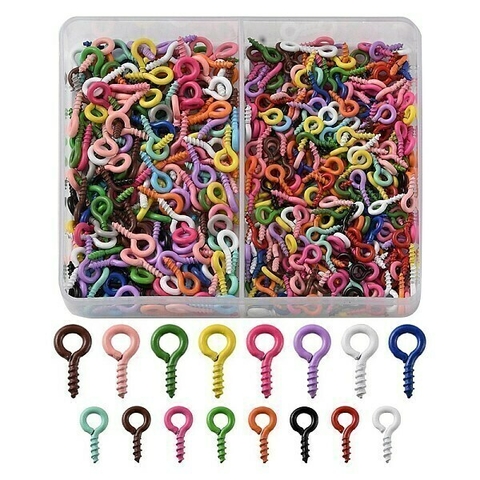 KIT PITONES MULTICOLOR X 500 UNI APROX. 2 TAMAÑOS + ESTUCHE SEPARADOR - comprar online