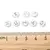 CUENTAS LETRAS PLANAS Y REDONDAS PLATEADAS METAL X 20G X 150 UNI en internet