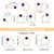 SET 28 BISELES DORADOS FORMAS GEOMETRICAS CON ROSA en internet
