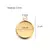 DIJE CIRCULAR ACERO INOX ENCHAPADO ORO 24K PARA RELLENO RESINA X 1,5 CM en internet