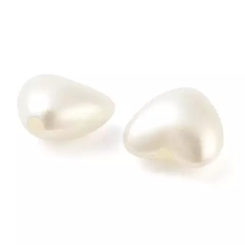 CUENTAS CORAZON BLANCO PERLADO X 25 GR 100 U APROX - comprar online