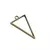 DIJE TRIANGULO - COLOR BRONCE ANTIGUO - comprar online