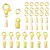 KIT ARMAR APRIETA CORDON TANZA ARGOLLAS MOSQUETON DORADO X 450 U APROX - comprar online