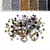 KIT RECTANGULAR MOSTACILLAS 7 COLORES BLANCO NEGRO DORADO - Novara Store