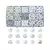 KIT CUENTAS ESFERAS BLANCAS 15 ESTILOS X 375 UNI X 153 GR - comprar online