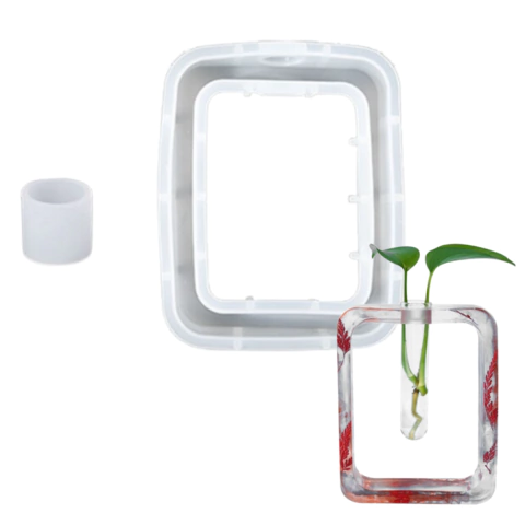 MOLDE SILICONA FLORERO PARA TUBO DE ENSAYO