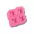 MOLDE SILICONA 4 HOJAS ARBOL MINI - ROSA - comprar online
