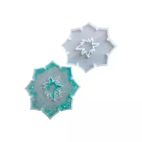 MOLDE SILICONA POSAVASOS FLOR ANIS ESTRELLADO - comprar online