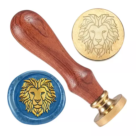 SELLO DE LACRE LEON 2,5 CM CON MANGO - comprar online