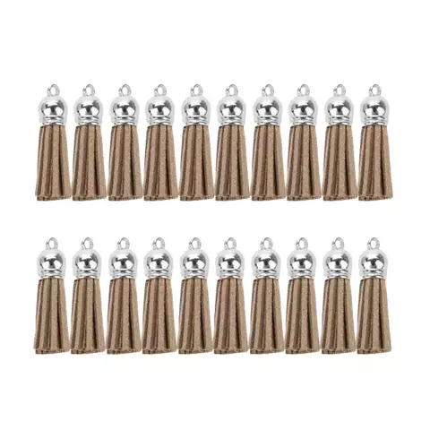 BORLA FLECO GAMUZA - COLOR PLATEADO Y MARRON X 20 U. - comprar online