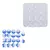 MOLDE SILICONA 16 DIJES AROS FORMAS MITAD TEXTURADAS - comprar online