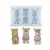 MOLDE SILICONA 3 MINI OSITOS CON MOÑO - comprar online