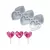 MOLDE SILICONA 6 CHUPETINES CORAZON - comprar online