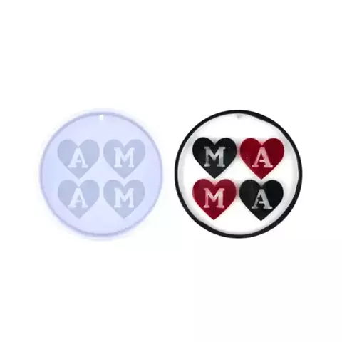 MOLDE SILICONA DIJE MEDALLA MAX MAMA - MODELO 2 - comprar online