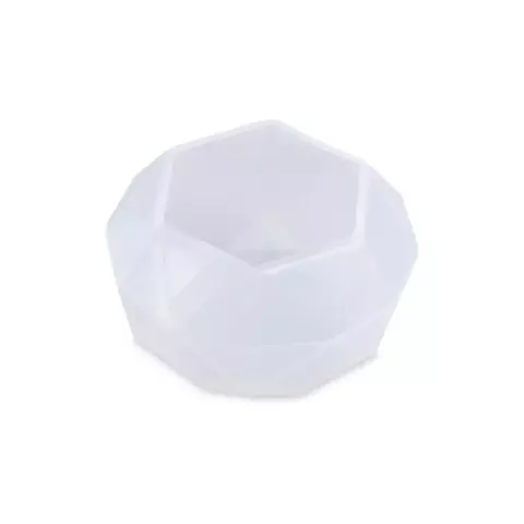 MOLDE SILICONA MINI POLIEDRO FACETADO DIAMANTE PRISMA 2 CM
