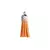 BORLA FLECO GAMUZA - COLOR PLATEADO Y NARANJA X 1 U. - comprar online