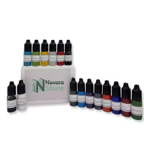 KIT DE PIGMENTOS TINTA EPOXY 16 UNIDADES - COLORES INTENSOS - comprar online