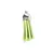 BORLA FLECO GAMUZA - COLOR PLATEADO Y VERDE LIMA X 1 U. - comprar online
