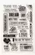 PLANCHA SELLOS DE SILICONA 21 FRASES DREAM THANK YOU SUNSHINE - Novara Store