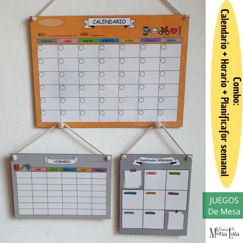 Calendario + Horario + Planificador Semanal