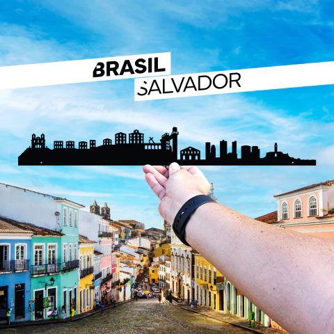 Traçado Brasil - Salvador - Parede