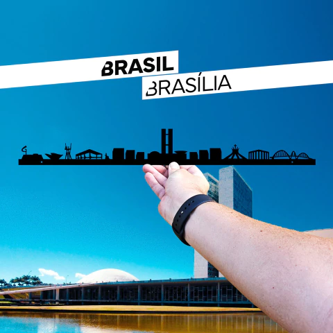 Traçado Brasil - Brasília - Parede