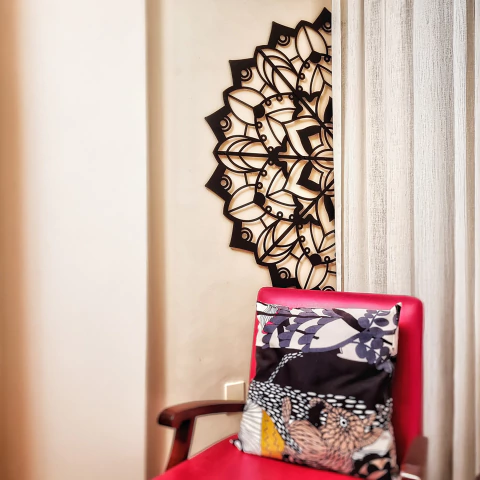 Escultura de Parede - Mandala Flor de Maio