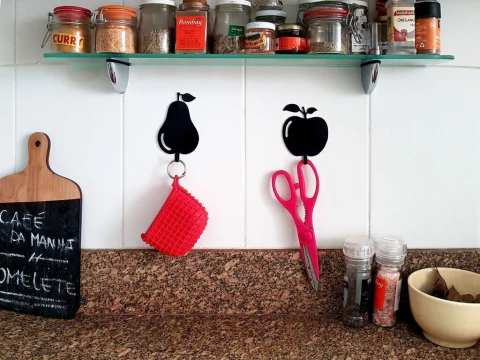 Porta Chaves Frutas - Maçã