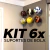 Suporte de Parede para Bolas - KIT 6x