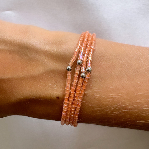 Pulsera Minimal cuenta de acero. - comprar online