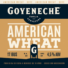 American Wheat 355 ml - Cervecería Goye, Familia Cervecera