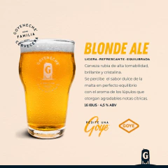 Blonde Ale - Cerveza Artesanal Goyeneche