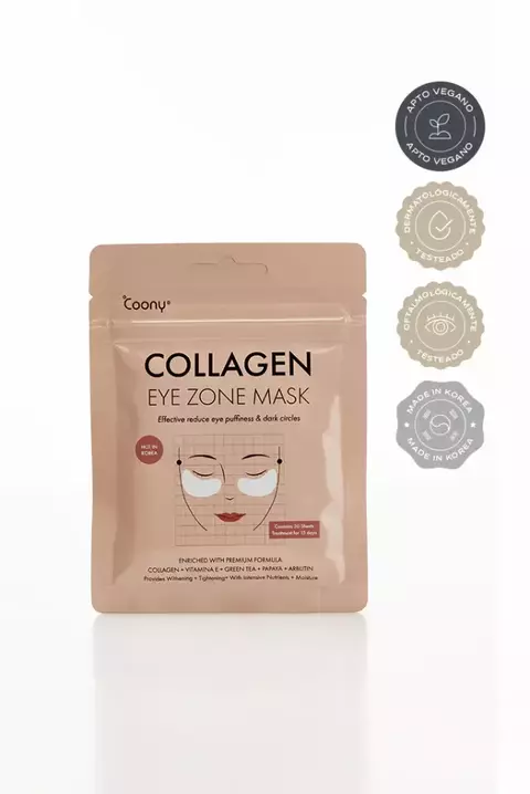 COONY PREMIUM COLLAGEN EYE ZONE MASK- Reduce bolsas de ojeras- ¡30 parches!
