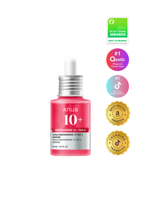 ANUA NIACINAMIDE 10% + TXA 3% SERUM 30 ml | Serum #1 para Todo Tipo de Pieles, con Acné y Sensibles