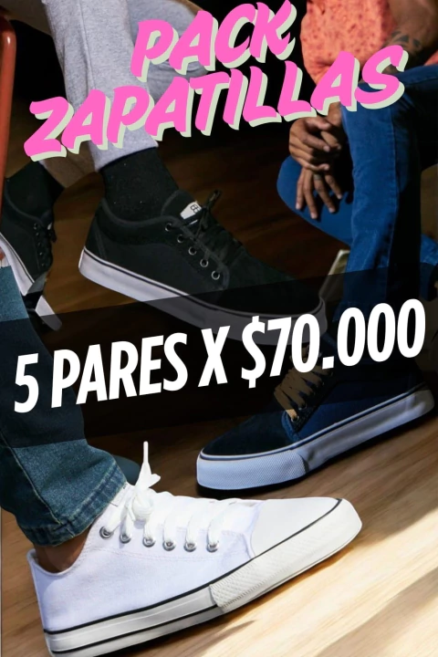 Pack 5 Pares de Zapatillas - comprar online