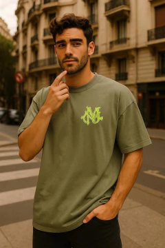 Remera Oversize Stacked - Battaglia