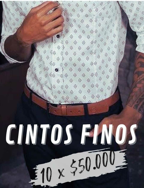 Pack 10 Cintos Vestir