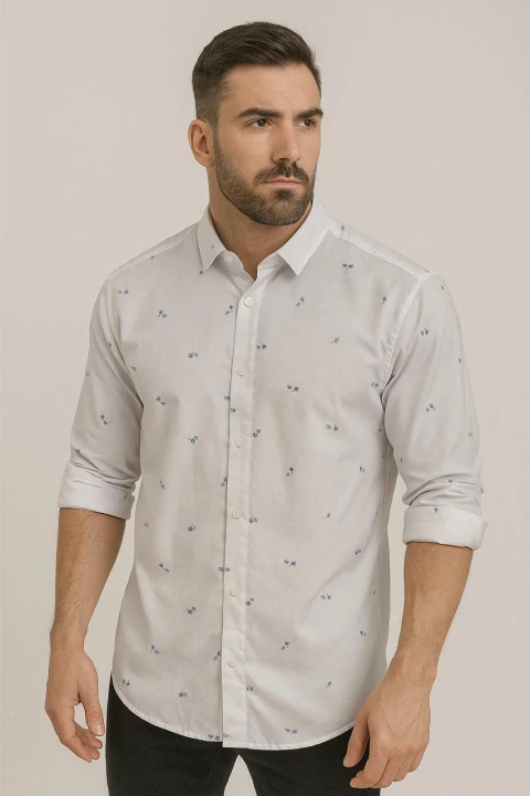 Camisa Estampada Pluma - comprar online