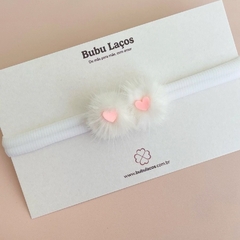 CLIP | FAIXA POMPOM BRANCO - Bubu Laços