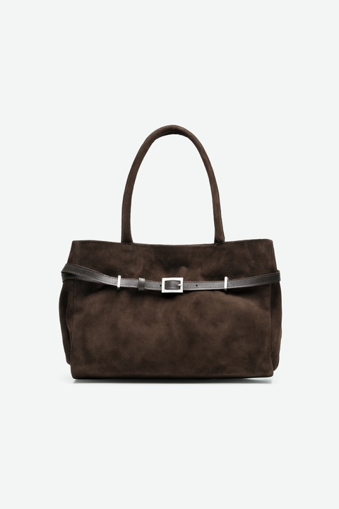 PREVENTA Essential bag Gamuza Chocolate - comprar online