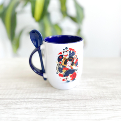 Taza diseño con cuchara