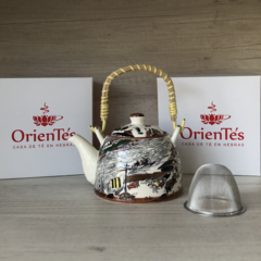 Tetera gris oriental 600 cc con infusor - comprar online